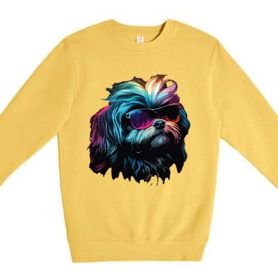 Shih Tzu Dogs Shih Tzus Premium Crewneck Sweatshirt