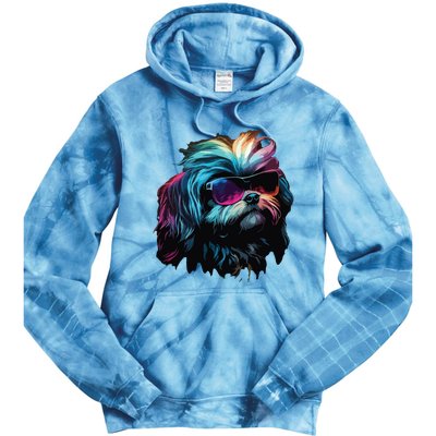 Shih Tzu Dogs Shih Tzus Tie Dye Hoodie