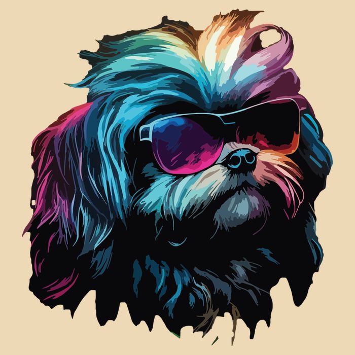 Shih Tzu Dogs Shih Tzus Zip Tote Bag