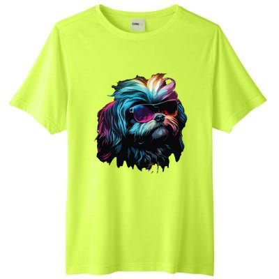 Shih Tzu Dogs Shih Tzus Tall Fusion ChromaSoft Performance T-Shirt