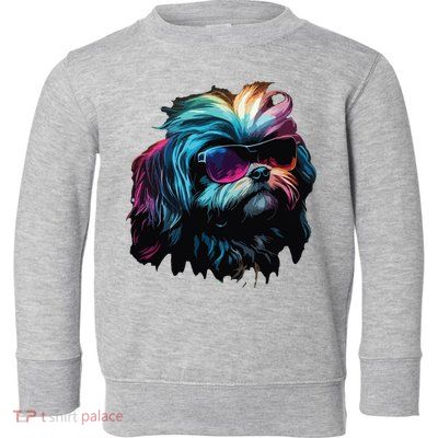 Shih Tzu Dogs Shih Tzus Toddler Sweatshirt