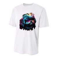 Shih Tzu Dogs Shih Tzus Youth Performance Sprint T-Shirt