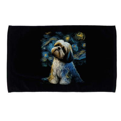 Shih Tzu Dog Starry Night Dogs Lover Gifts Graphic Microfiber Hand Towel