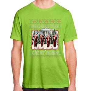 Santa Trump Dance Make Christmas Great Again Ugly Sweater Adult ChromaSoft Performance T-Shirt