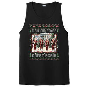 Santa Trump Dance Make Christmas Great Again Ugly Sweater PosiCharge Competitor Tank