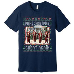 Santa Trump Dance Make Christmas Great Again Ugly Sweater Premium T-Shirt