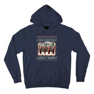 Santa Trump Dance Make Christmas Great Again Ugly Sweater Tall Hoodie