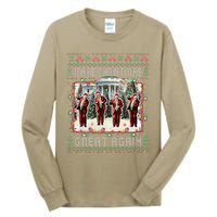 Santa Trump Dance Make Christmas Great Again Ugly Sweater Tall Long Sleeve T-Shirt