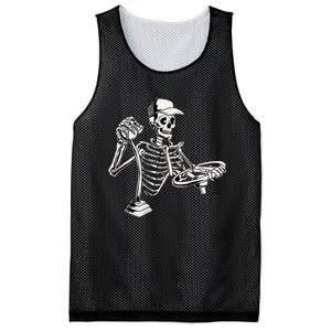 Skeleton Truck Driver Funny Big Trucking Trucker Mesh Reversible Basketball Jersey Tank