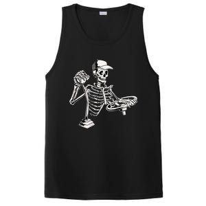 Skeleton Truck Driver Funny Big Trucking Trucker PosiCharge Competitor Tank