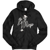 Skeleton Truck Driver Funny Big Trucking Trucker Tie Dye Hoodie