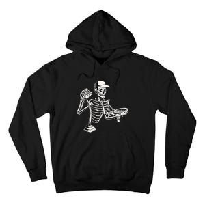 Skeleton Truck Driver Funny Big Trucking Trucker Tall Hoodie