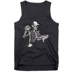 Skeleton Truck Driver Funny Big Trucking Trucker Tank Top