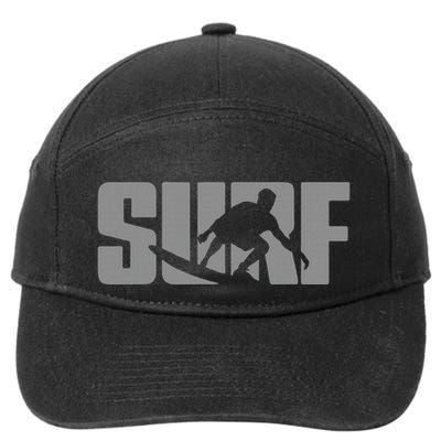 Surfing Themed Design For Surfer Surfing 7-Panel Snapback Hat