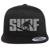 Surfing Themed Design For Surfer Surfing Flat Bill Trucker Hat