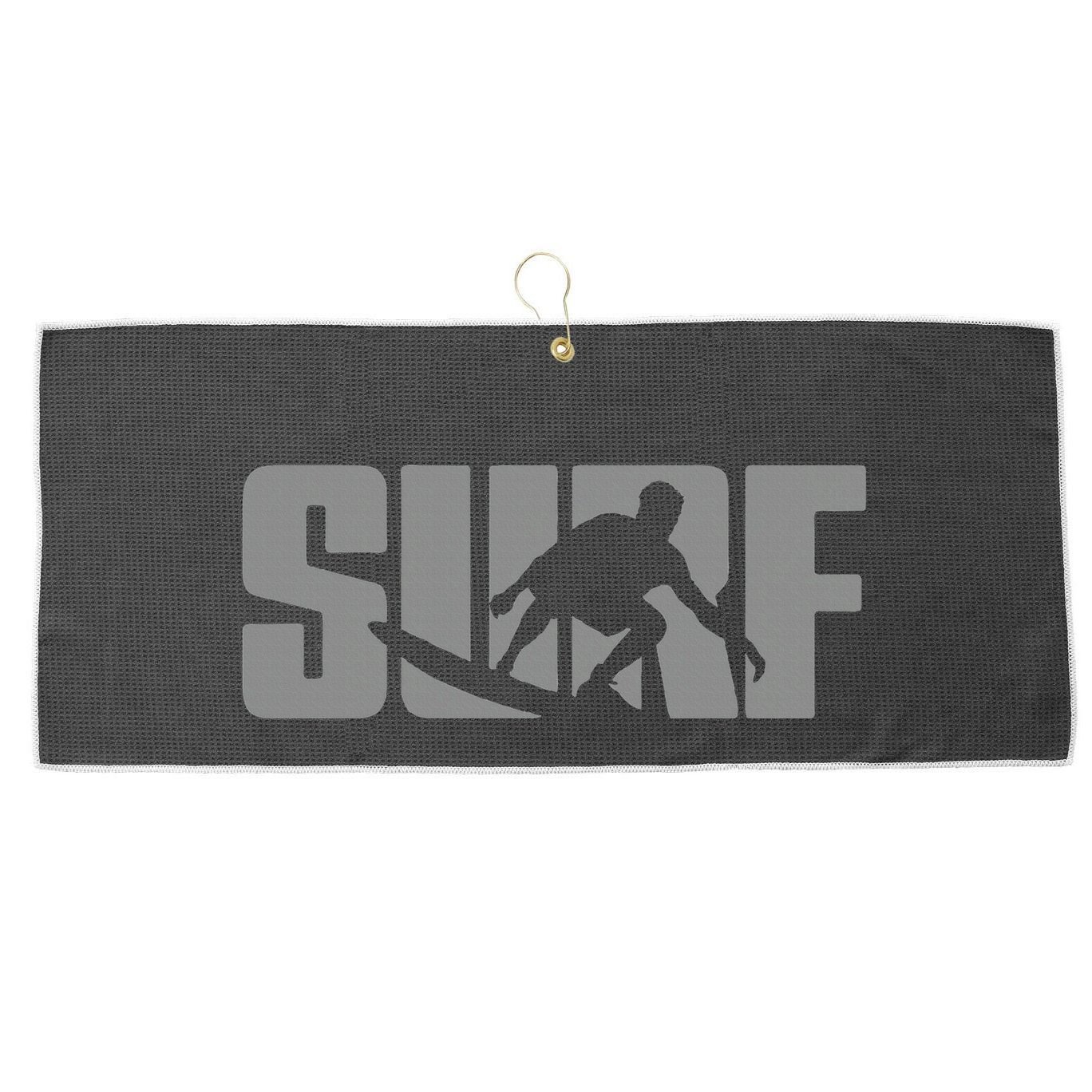 Surfing Themed Design For Surfer Surfing Large Microfiber Waffle Golf Towel