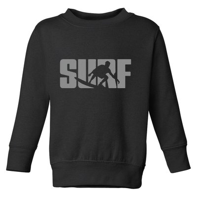 Surfing Themed Design For Surfer Surfing Toddler Sweatshirt