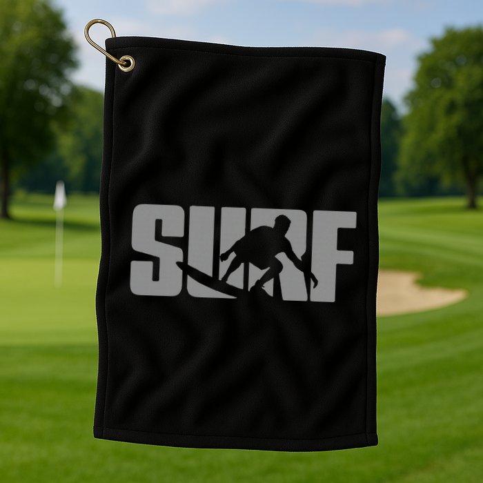 Surfing Themed Design For Surfer Surfing Golf Towel