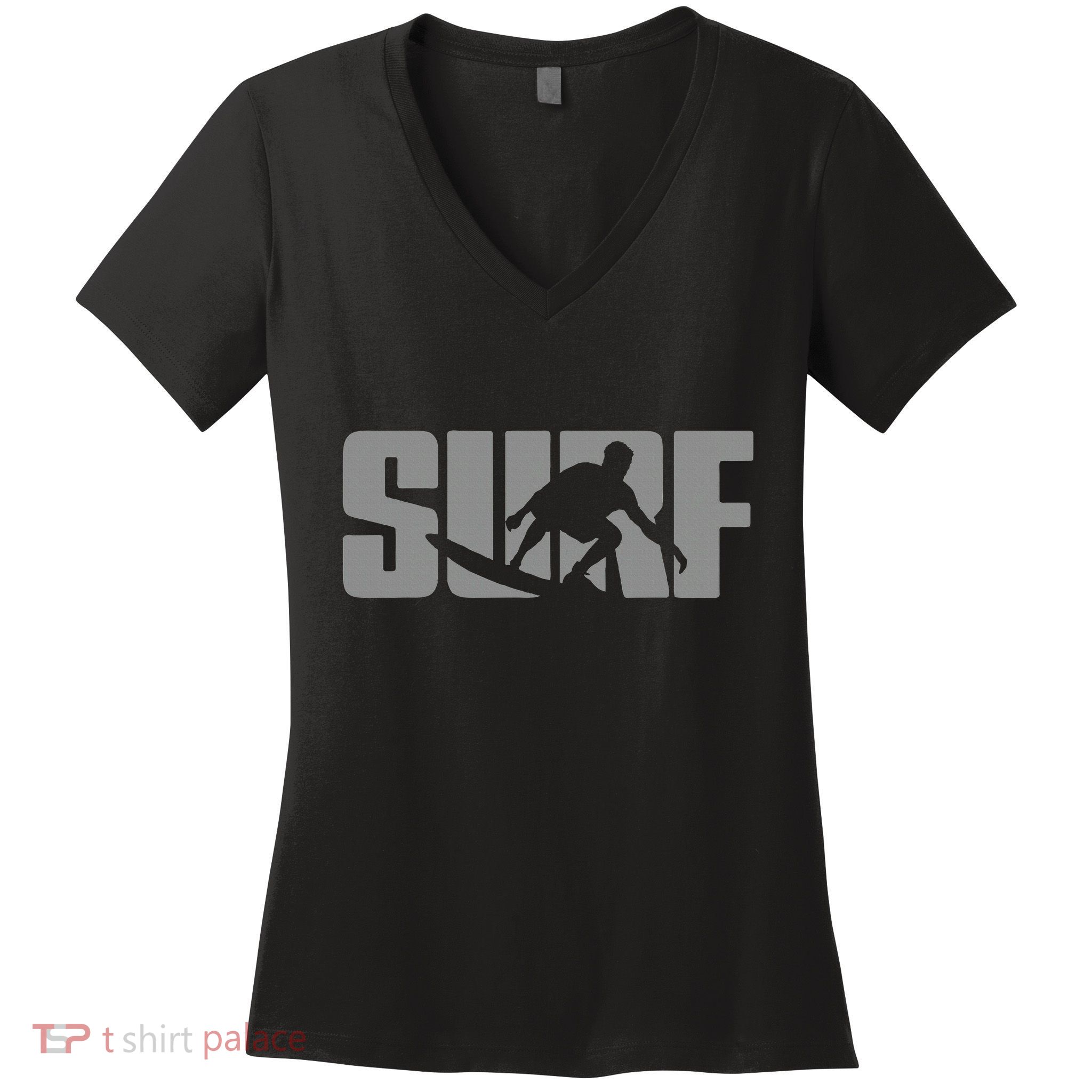 Surfing Themed Design For Surfer Surfing Women's V-Neck T-Shirt
