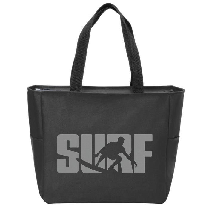 Surfing Themed Design For Surfer Surfing Zip Tote Bag
