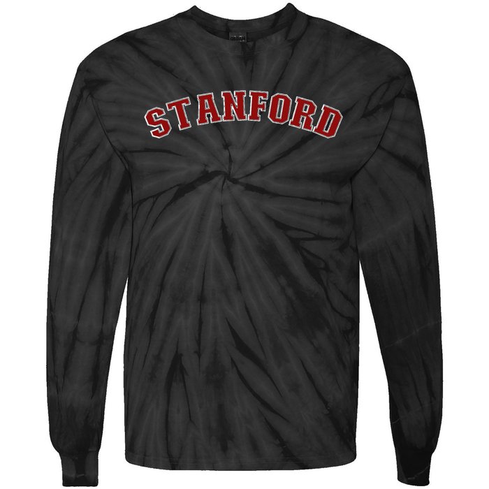 S.T.A.N.F.O.R.D Throwback Design Classic Tie-Dye Long Sleeve Shirt