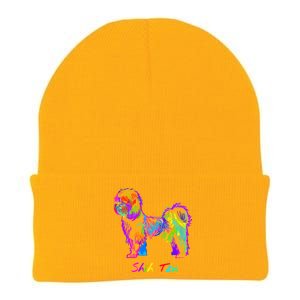 Shih Tzu Dog Lover Colorfull Pop Art Shih Tzu Christmas Fun Great Gift Knit Cap Winter Beanie