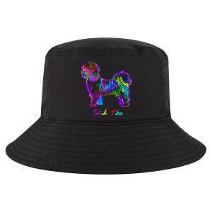 Shih Tzu Dog Lover Colorfull Pop Art Shih Tzu Christmas Fun Great Gift Cool Comfort Performance Bucket Hat