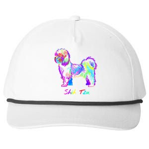 Shih Tzu Dog Lover Colorfull Pop Art Shih Tzu Christmas Fun Great Gift Snapback Five-Panel Rope Hat