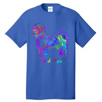 Shih Tzu Dog Lover Colorfull Pop Art Shih Tzu Christmas Fun Great Gift Tall T-Shirt