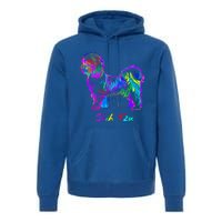 Shih Tzu Dog Lover Colorfull Pop Art Shih Tzu Christmas Fun Great Gift Premium Hoodie