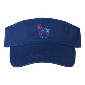 Shih Tzu Dog Lover Colorfull Pop Art Shih Tzu Christmas Fun Great Gift Valucap Bio-Washed Visor