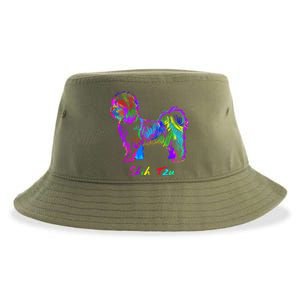 Shih Tzu Dog Lover Colorfull Pop Art Shih Tzu Christmas Fun Great Gift Sustainable Bucket Hat