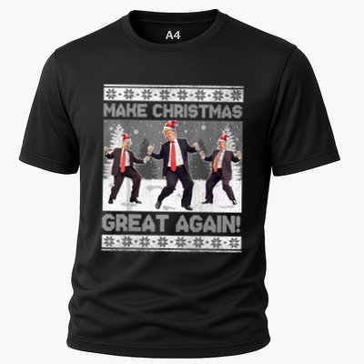 Santa Trump Dance Make Christmas Great Again Ugly Gift Performance Shirt