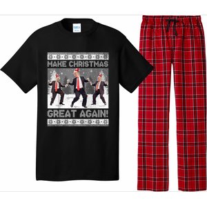 Santa Trump Dance Make Christmas Great Again Ugly Gift Pajama Set