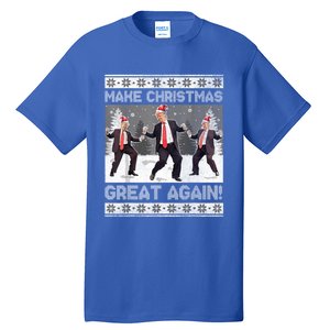 Santa Trump Dance Make Christmas Great Again Ugly Gift Tall T-Shirt