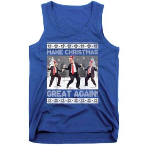 Santa Trump Dance Make Christmas Great Again Ugly Gift Tank Top