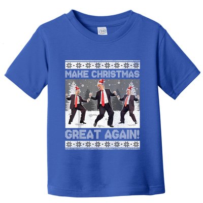 Santa Trump Dance Make Christmas Great Again Ugly Gift Toddler T-Shirt