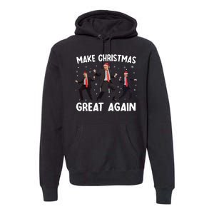 Santa Trump Dance Make Christmas Great Again Xmas Pajamas Premium Hoodie