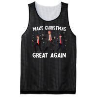 Santa Trump Dance Make Christmas Great Again Xmas Pajamas Mesh Reversible Basketball Jersey Tank