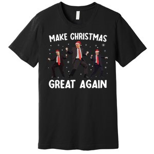 Santa Trump Dance Make Christmas Great Again Xmas Pajamas Premium T-Shirt