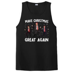 Santa Trump Dance Make Christmas Great Again Xmas Pajamas PosiCharge Competitor Tank