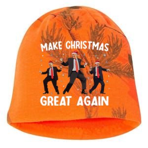 Santa Trump Dance Make Christmas Great Again Xmas Pajamas Kati - Camo Knit Beanie