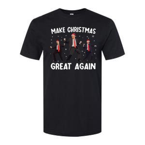 Santa Trump Dance Make Christmas Great Again Xmas Pajamas Softstyle CVC T-Shirt