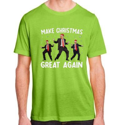 Santa Trump Dance Make Christmas Great Again Xmas Pajamas Adult ChromaSoft Performance T-Shirt