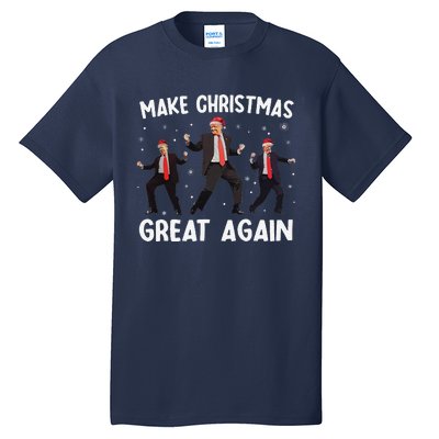 Santa Trump Dance Make Christmas Great Again Xmas Pajamas Tall T-Shirt