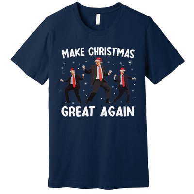 Santa Trump Dance Make Christmas Great Again Xmas Pajamas Premium T-Shirt