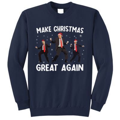 Santa Trump Dance Make Christmas Great Again Xmas Pajamas Tall Sweatshirt