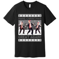 Santa Trump Dance Make Christmas Great Again Ugly Sweater Premium T-Shirt