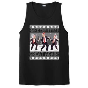 Santa Trump Dance Make Christmas Great Again Ugly Sweater PosiCharge Competitor Tank