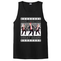 Santa Trump Dance Make Christmas Great Again Ugly Sweater PosiCharge Competitor Tank